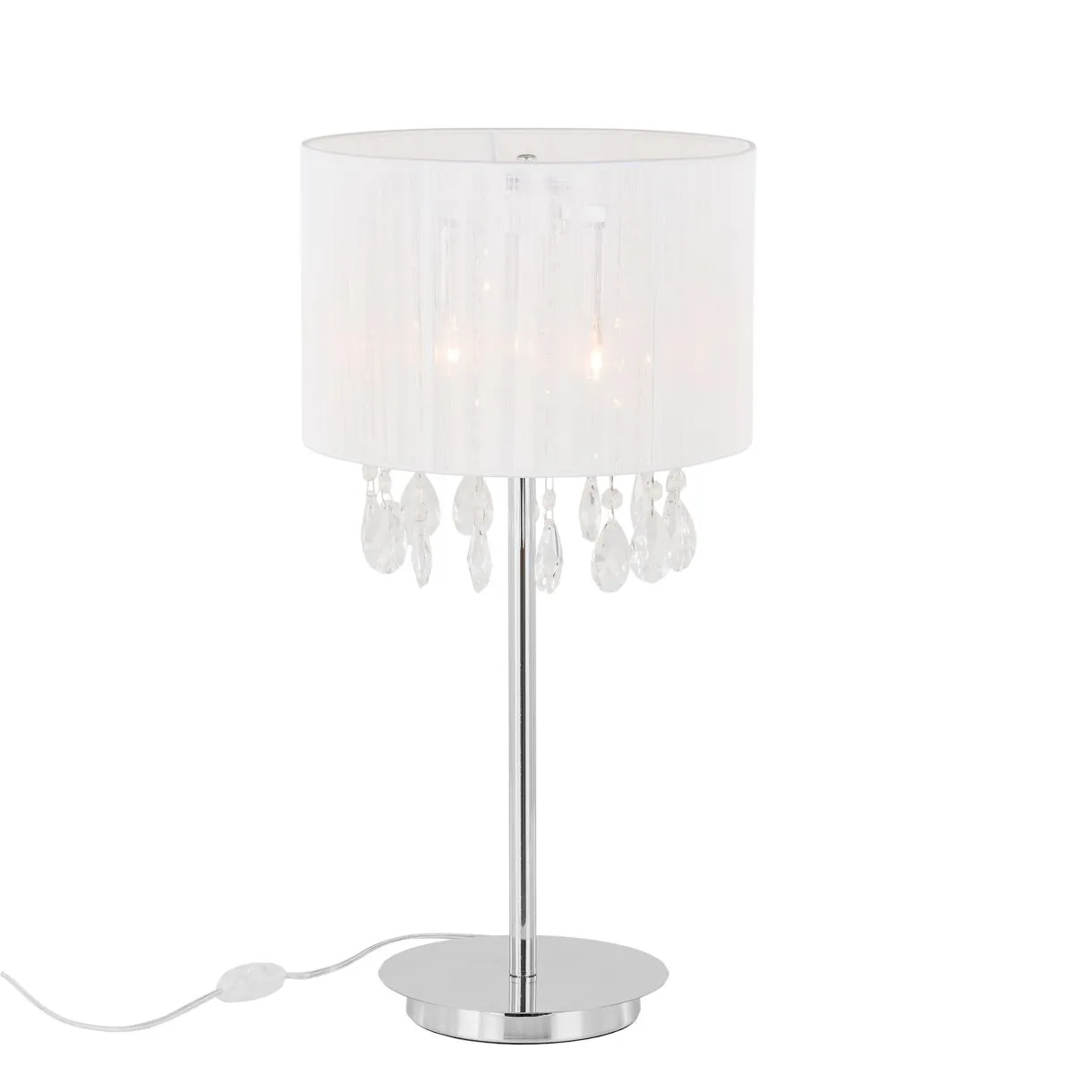 Essence, klasyczna lampka biurkowa i gabinetowa, biała, E14, MTM9262/3P WH